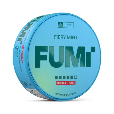 FUMI Fiery Mint Ultra Strong nikotinpåsar, dosa (3D)