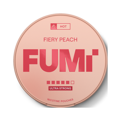 FUMI Fiery Peach Ultra Strong nikotinpåsar, dosa