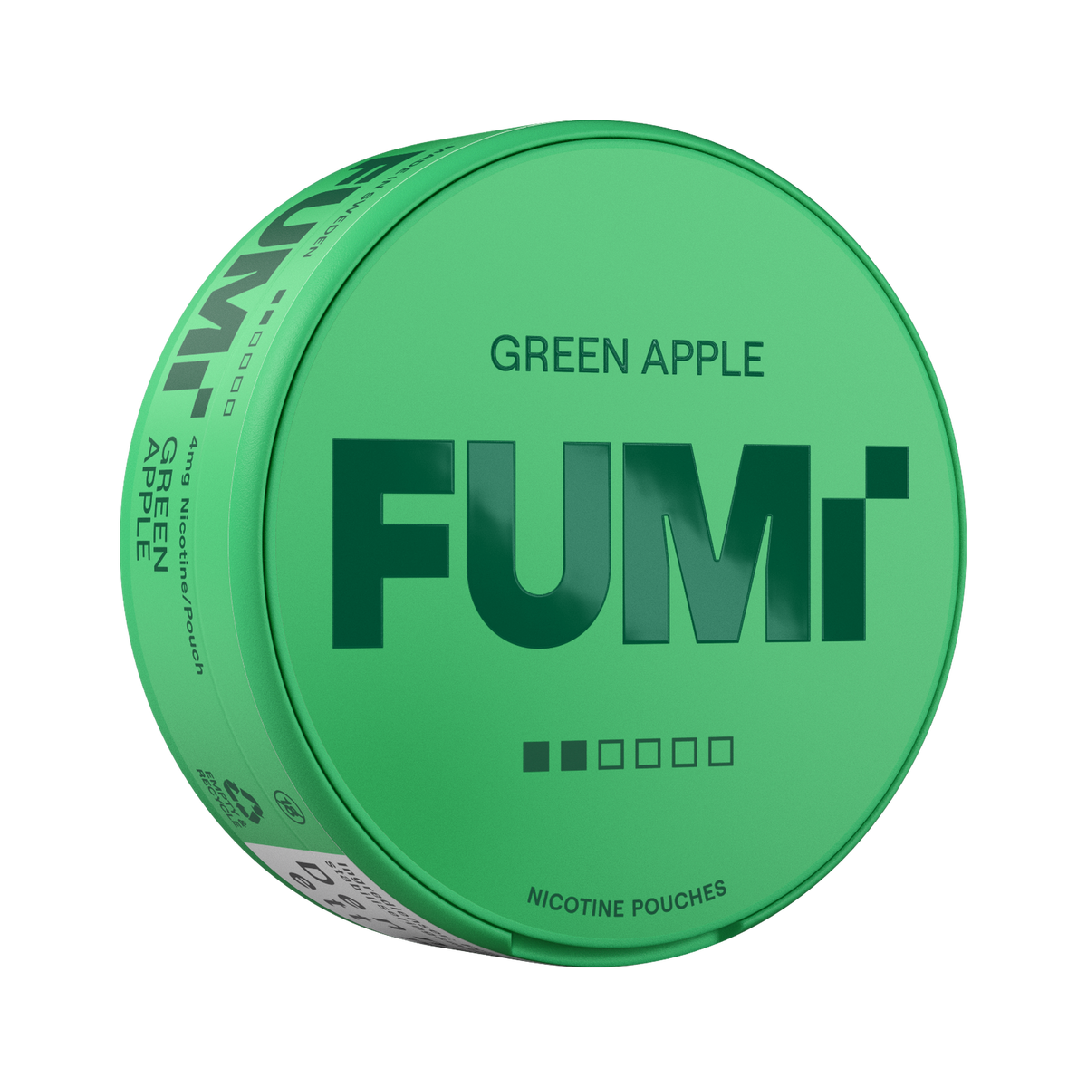 FUMI Green Apple 4mg can, left side