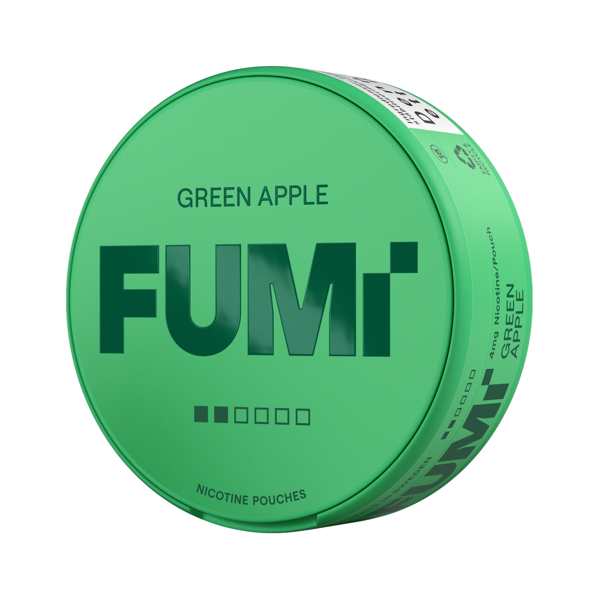 FUMI Green Apple 4mg can, right side
