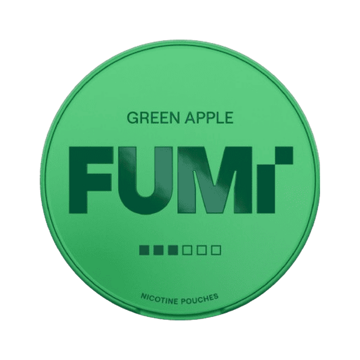 FUMI Green Apple Strong can, front