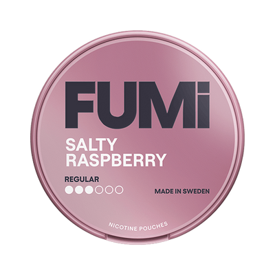 FUMI Salty Raspberry, envase, vista frontal