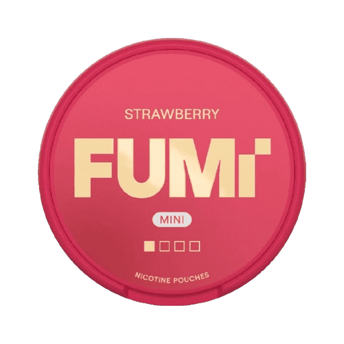FUMI Strawberry Mini, envase, vista frontal
