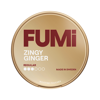 FUMI Zingy Ginger, envase, vista frontal