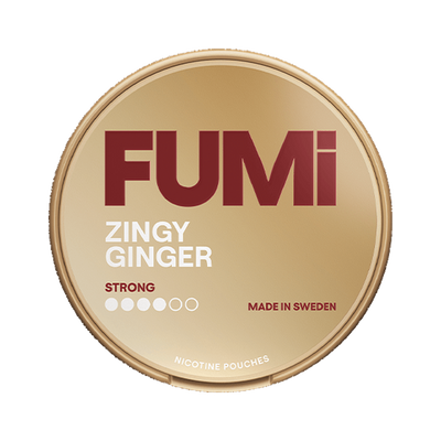 FUMI Zingy Ginger Strong | Bäst före: 17/09/2026, envase, vista frontal