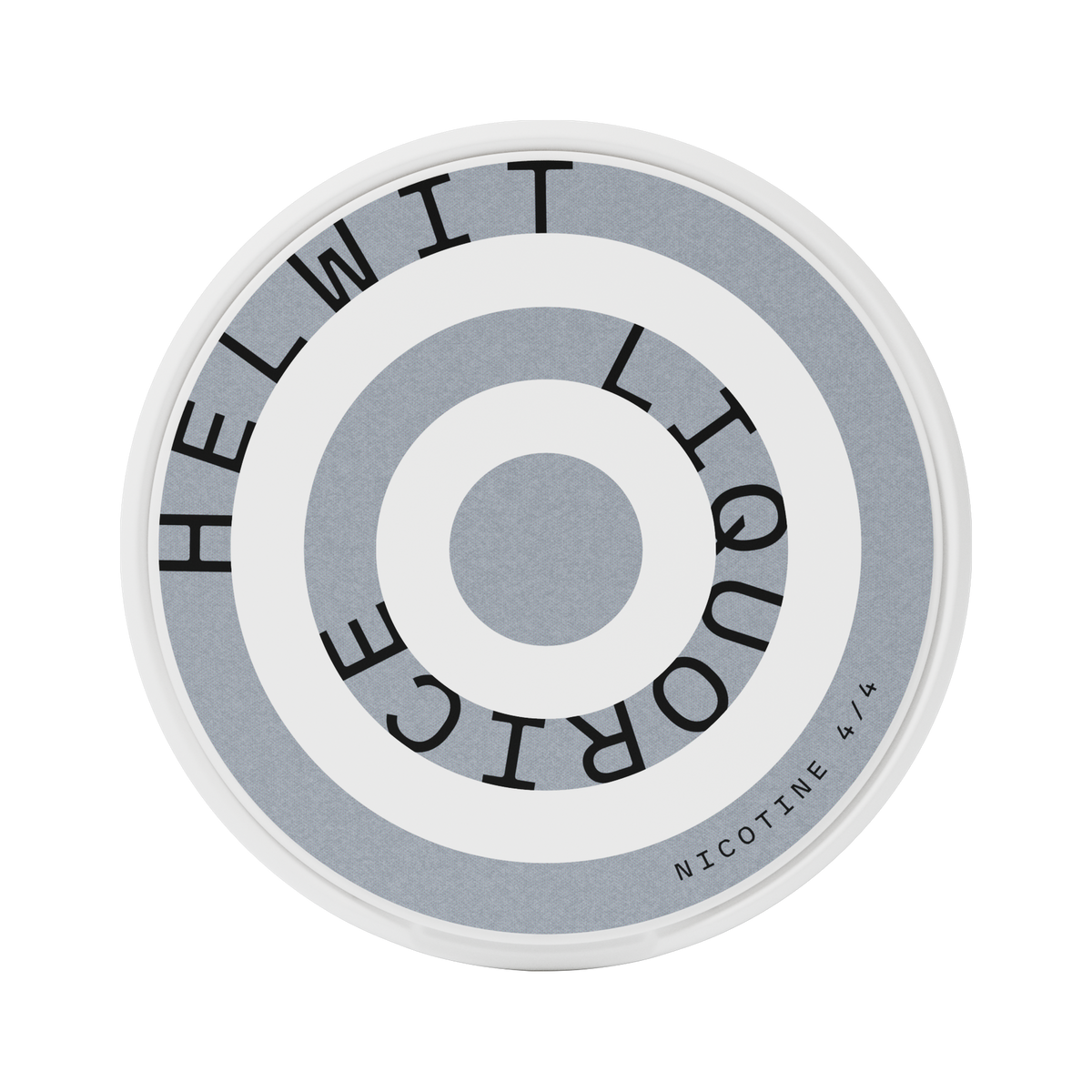 HELWIT Liquorice can, front