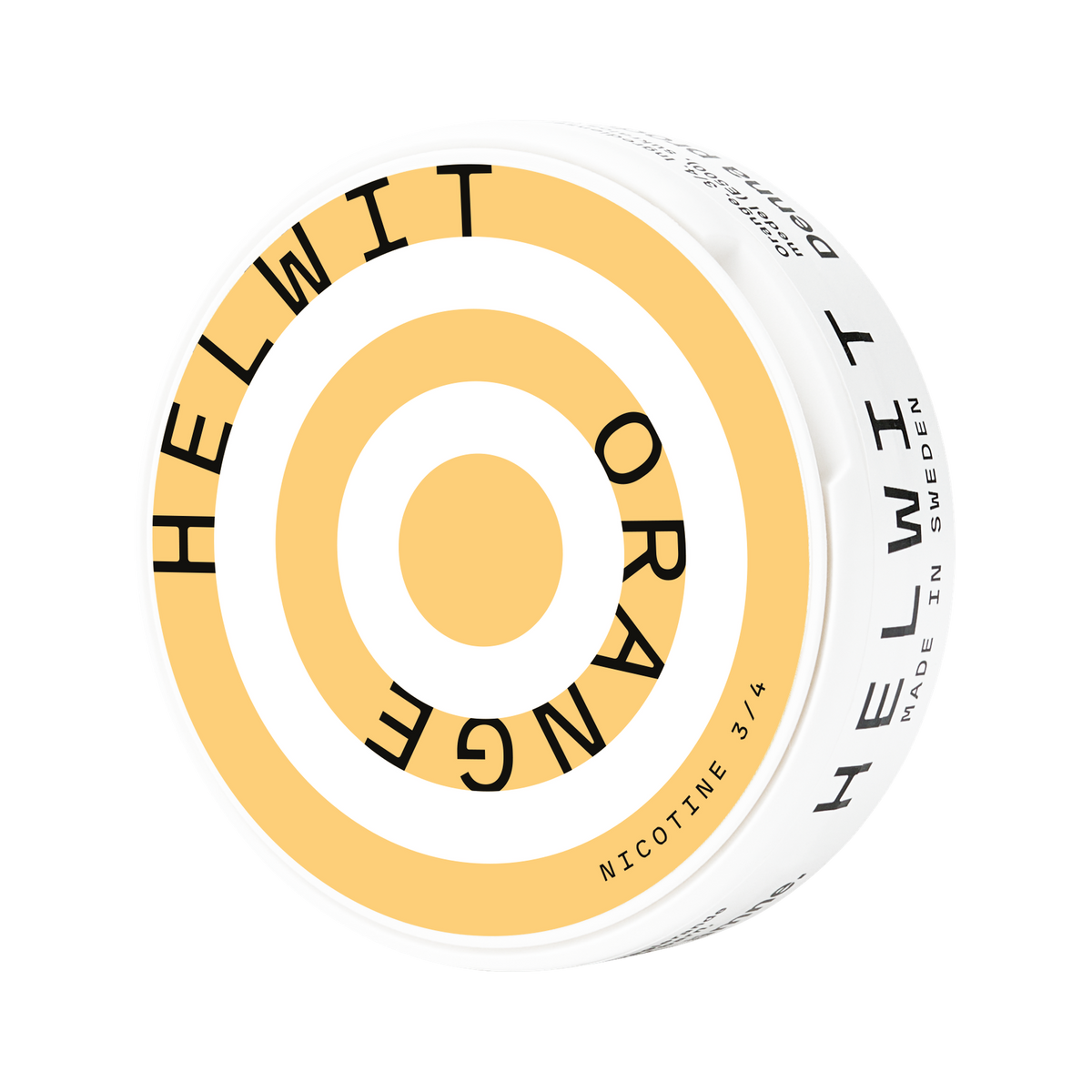 HELWIT Orange can, side