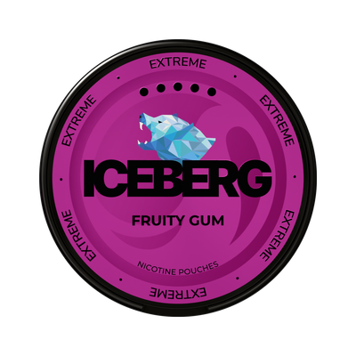 ICEBERG Fruity Gum Extreme, envase, vista frontal
