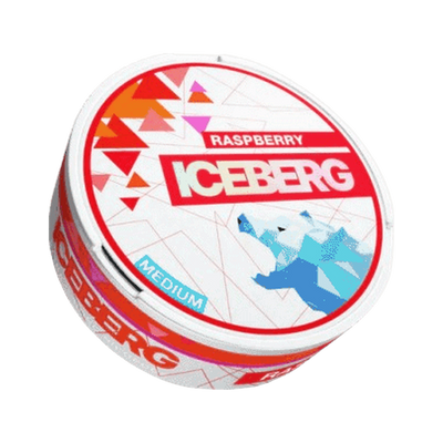 ICEBERG Raspberry Medium (Outlet) can, front