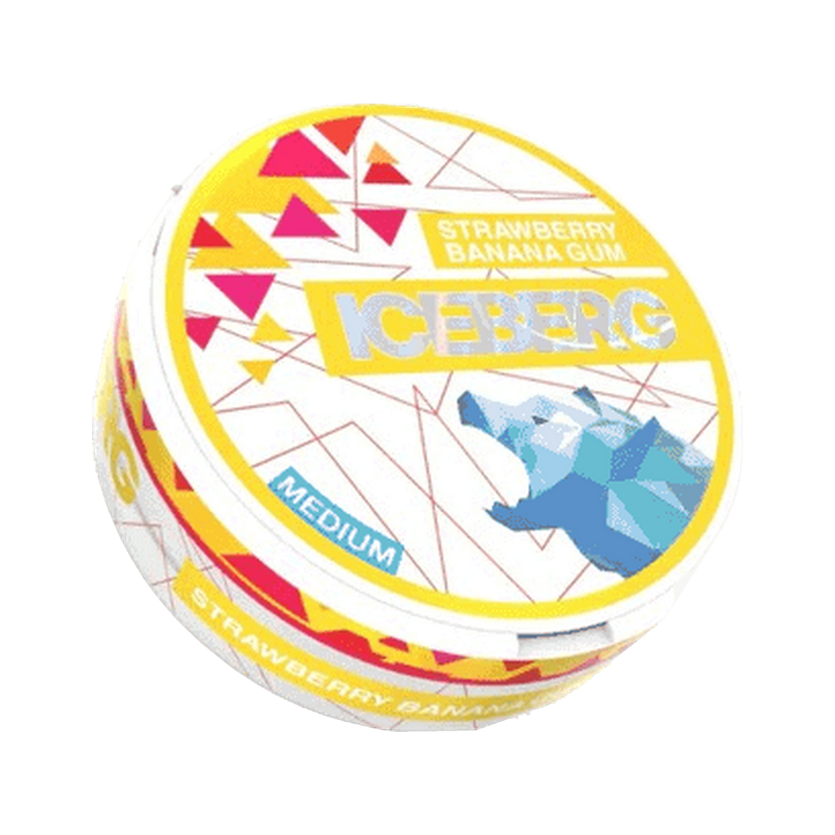 ICEBERG Strawberry Banana Gum Medium (Outlet) | Bäst före: 11/11/2026 can, front