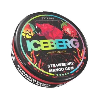 ICEBERG Strawberry Mango Gum Extreme (Outlet) | Bäst före: 15/11/2026 can, front