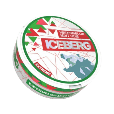 ICEBERG Watermelon Mint Gum Medium (Outlet), envase, vista frontal