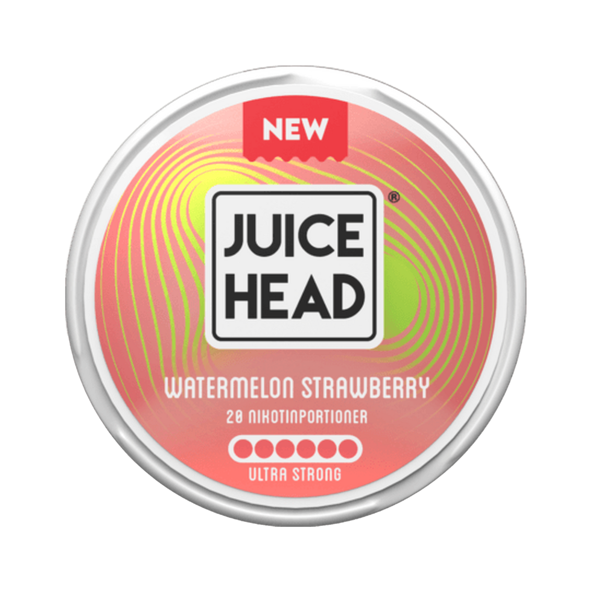 Juice Head Watermelon Strawberry 20 mg | Bäst före: 26/08/2026 can, front