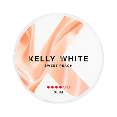 Kelly White Sweet Peach Strong can, front