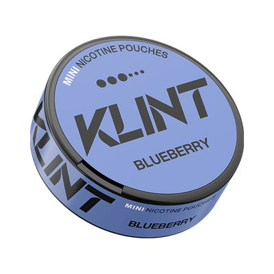 KLINT Blueberry Mini nikotinpåsar, envase