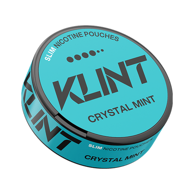 KLINT Crystal Mint Slim nikotinpåsar, envase