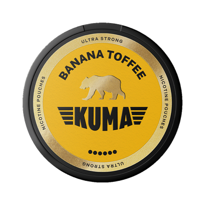 KUMA Banana Toffee | Bäst före: 16/10/2026, envase, vista frontal
