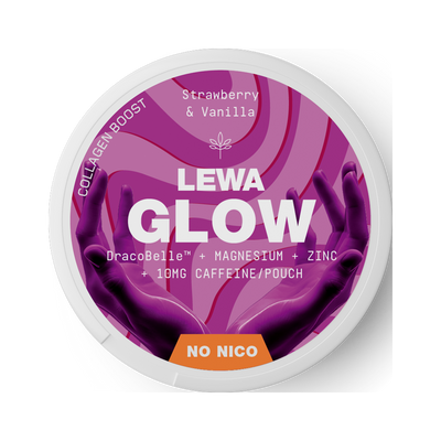 LEWA GLOW Strawberry & Vanilla Caffeine, envase