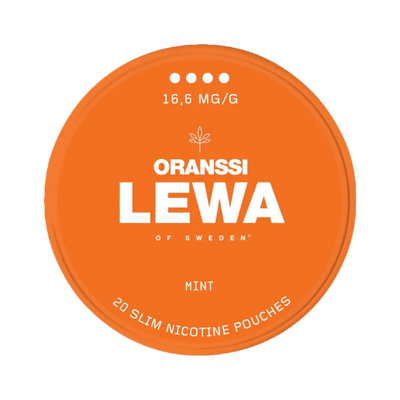 LEWA Oranssi Mint, envase, vista frontal