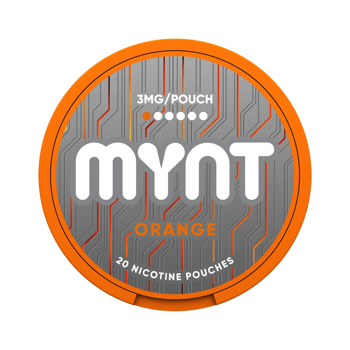 MYNT Orange 3 mg can, front