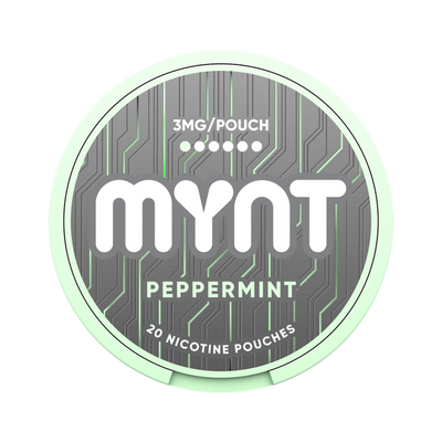 MYNT Peppermint 3 mg, envase, vista frontal