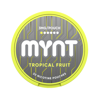 MYNT Tropical Fruit 3 mg, envase, vista frontal