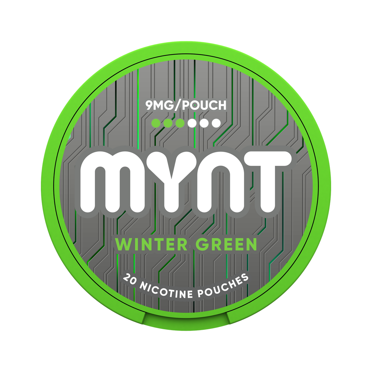 MYNT Winter Green 9 mg can, front
