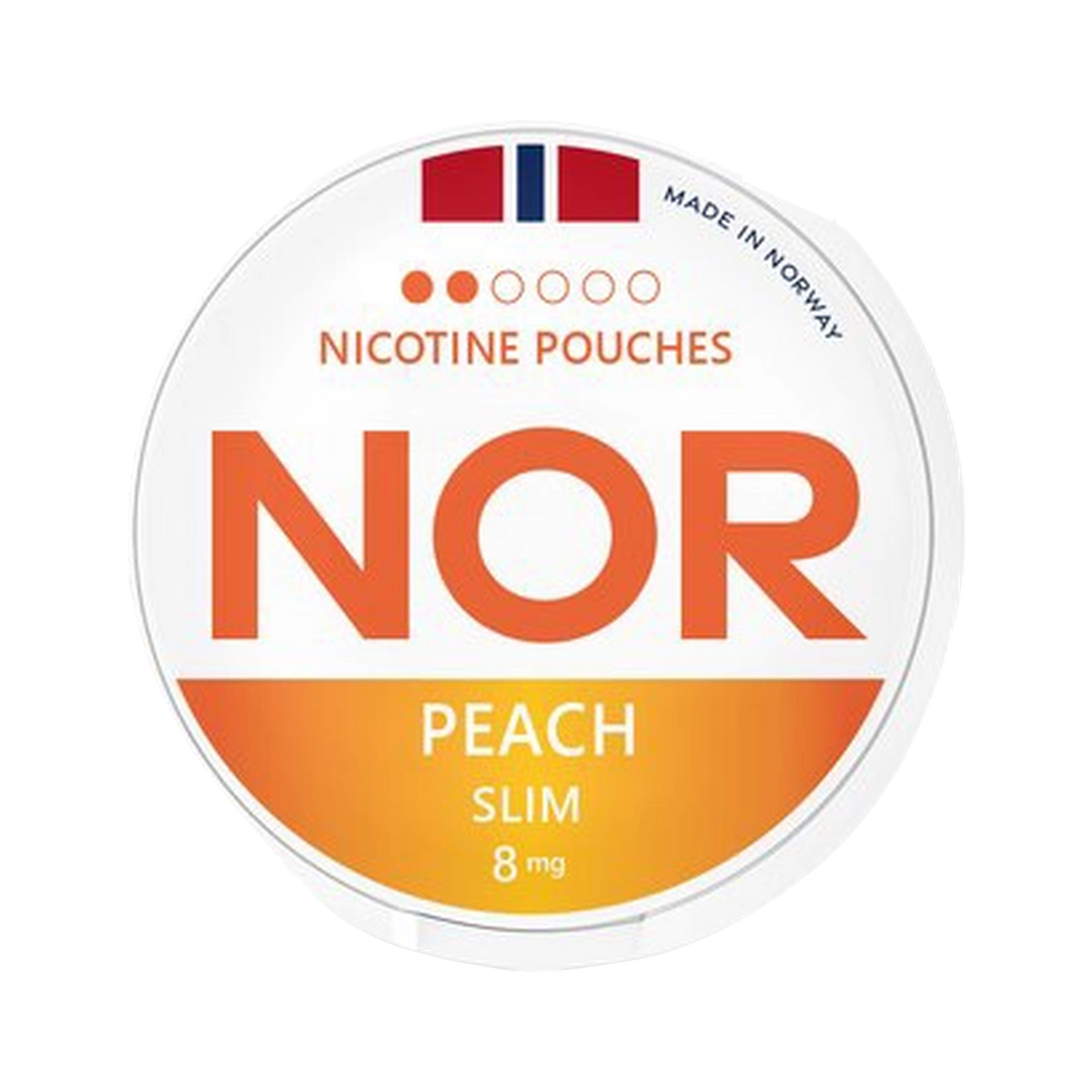 NOR Peach Slim | Bäst före: 10/09/2026, Dose, Vorderansicht