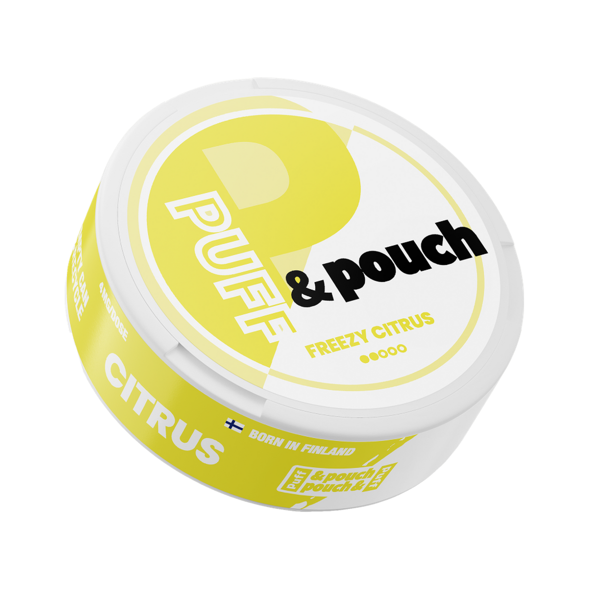 Puff & Pouch Freezy Citrus 4 mg | Bäst före: 01/10/2026 can, front