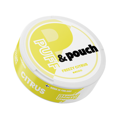 Puff & Pouch Freezy Citrus 4 mg | Bäst före: 01/10/2026, envase, vista frontal