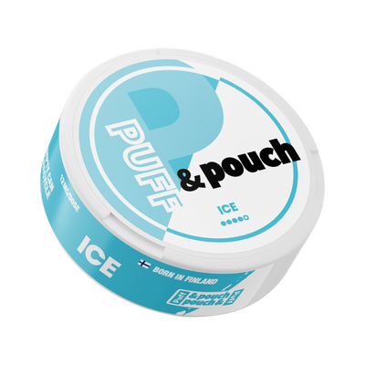 Puff & Pouch Ice 12 mg | Bäst före: 01/10/2026, envase, vista frontal