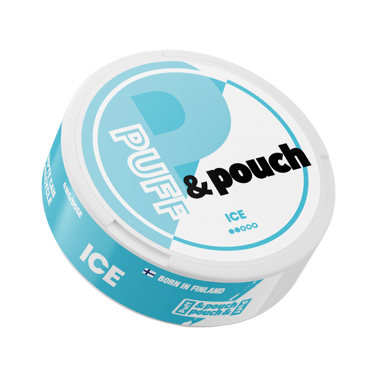 Puff & Pouch Ice 4 mg | Bäst före: 01/10/2026 can, front