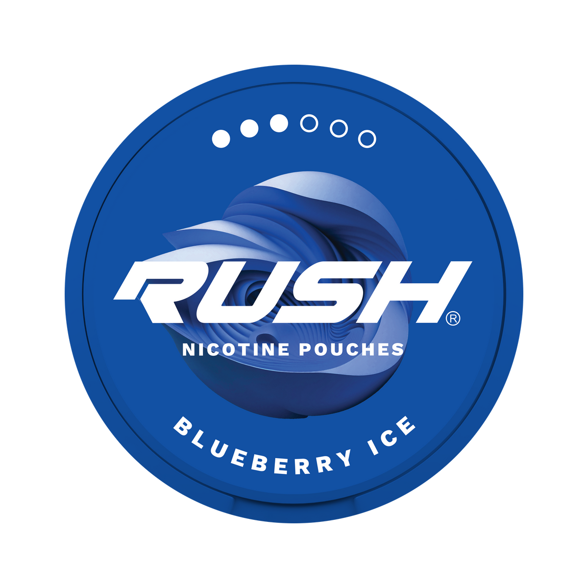 RUSH Pro Blueberry Ice nikotinpåsar, dosa
