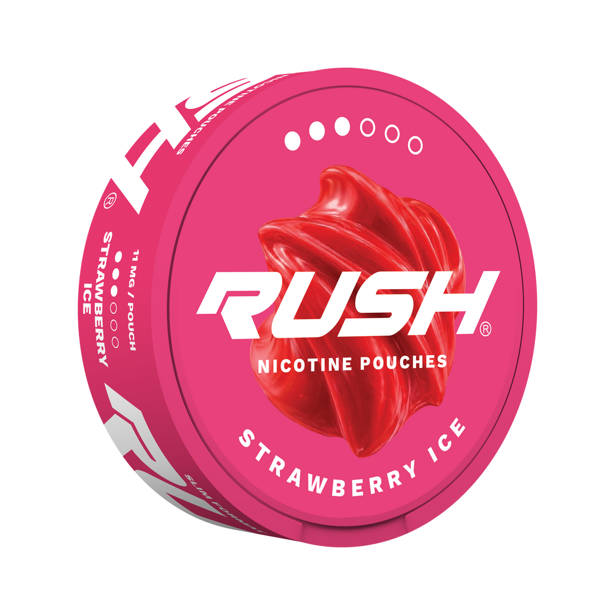 RUSH Pro Strawberry Ice nikotinpåsar, dosa (3D)