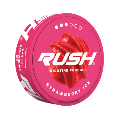 RUSH Pro Strawberry Ice nikotinpåsar, dosa (3D)