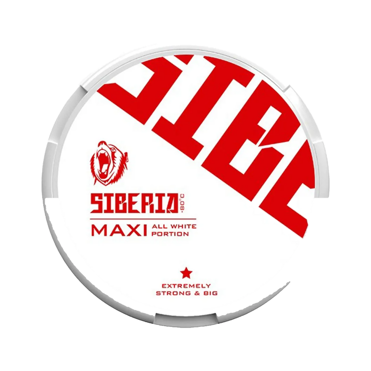 Siberia -80 All White Maxi can, front