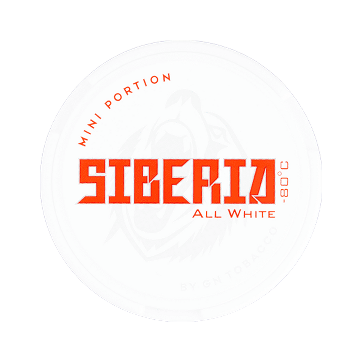 Siberia -80 All White Mini can, front