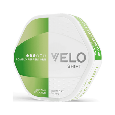 VELO Shift Pomelo Peppercorn nikotinpåsar, Dose (3D)