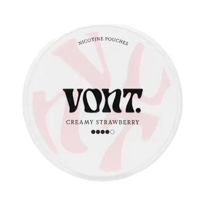 VONT Creamy Strawberry Strong | Bäst före: 05/05/2026, Dose, Vorderansicht