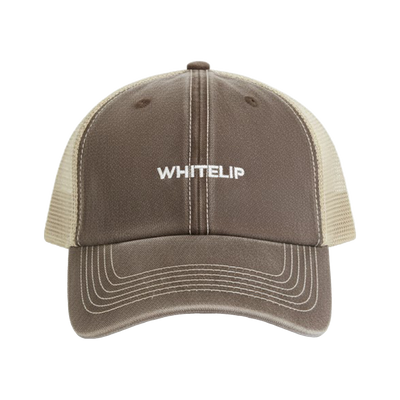 Whitelip Vintage Trucker Cap can, front