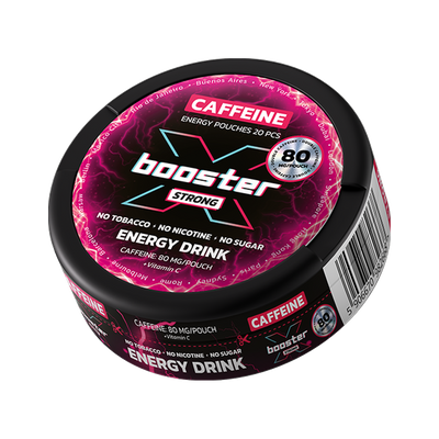 X-BOOSTER Energy Drink Koffein | Bäst före: 24/04/2026, Dose, Vorderansicht