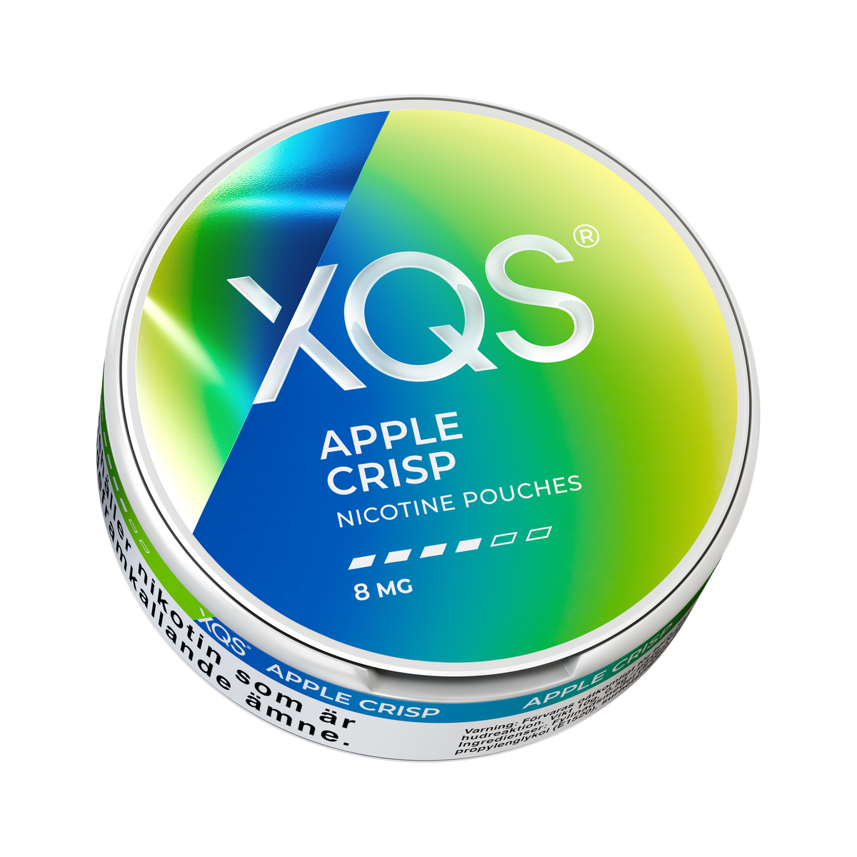 XQS Apple Crisp 8mg, Dose, Ansicht von unten