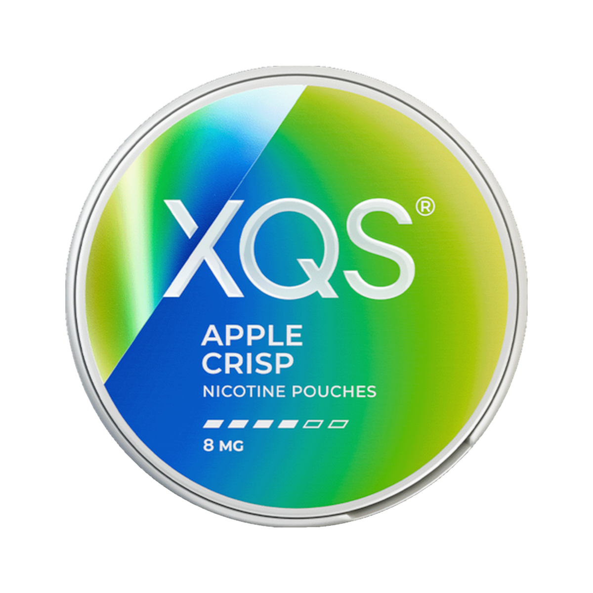 XQS Apple Crisp Strong can, front