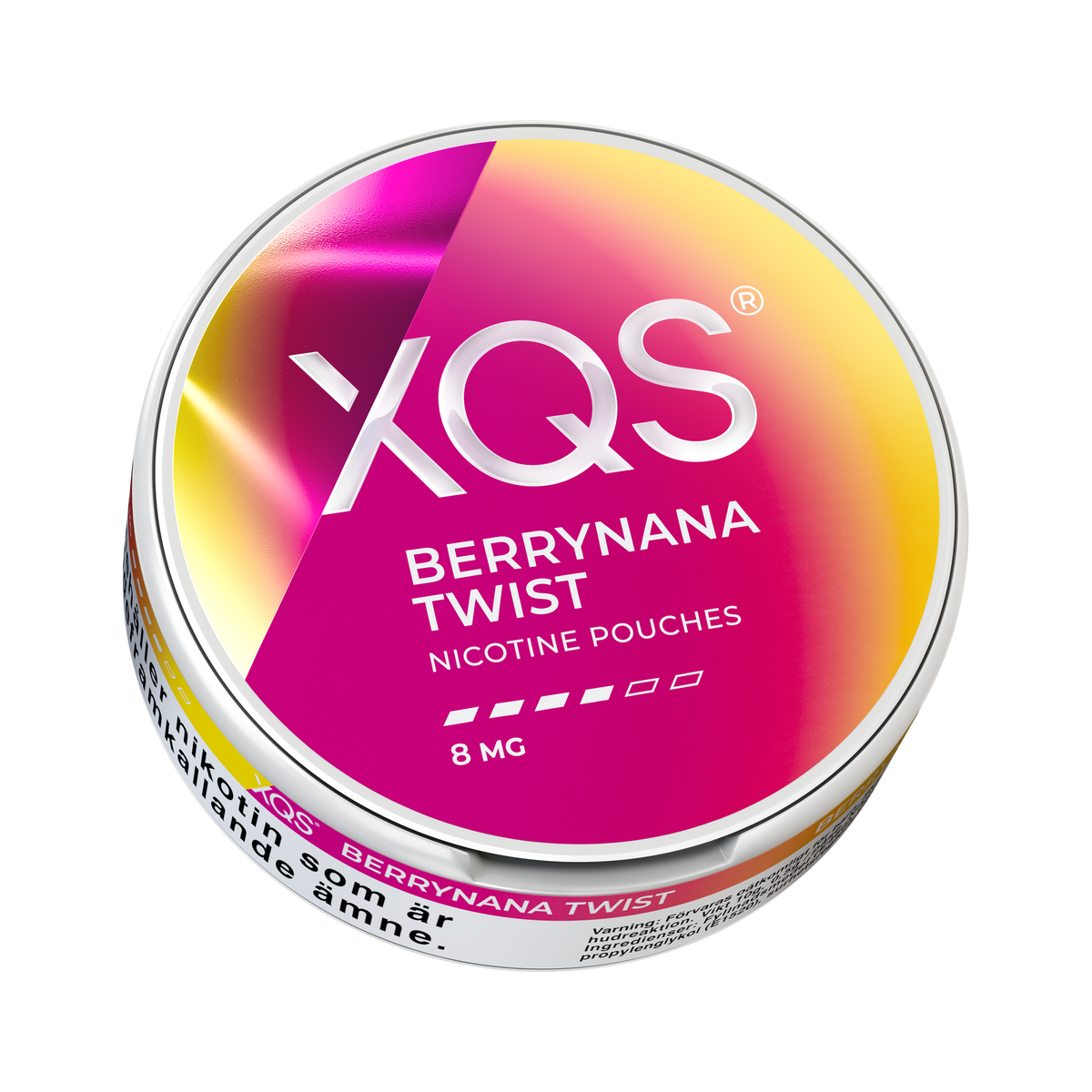 XQS Berrynana Twist 8mg, Dose, Ansicht von unten
