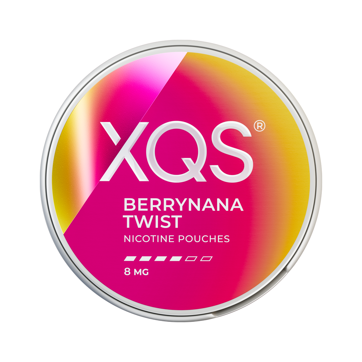XQS Berrynana Twist 8mg, Dose, Vorderansicht