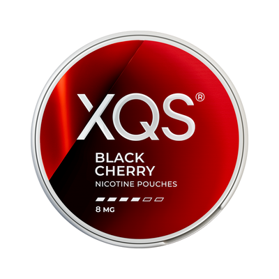 XQS Black Cherry 8mg, envase, vista frontal