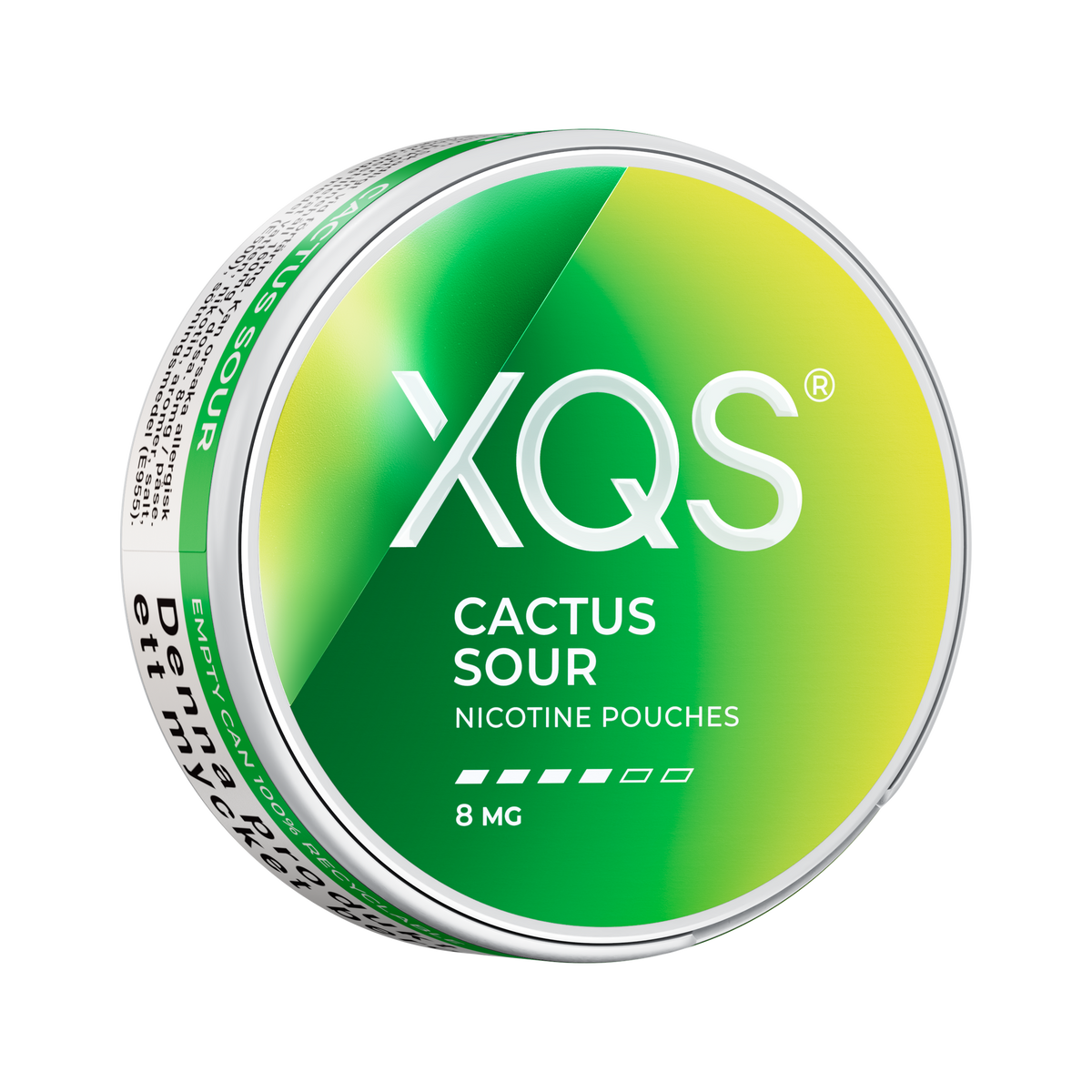 XQS Cactus Sour 8mg, Dose, rechte Seitenansicht