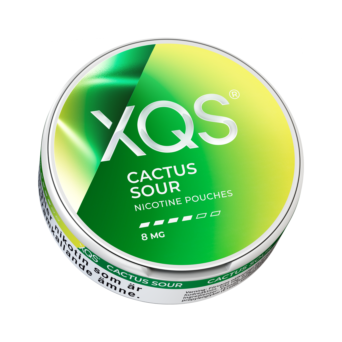 XQS Cactus Sour 8mg, Dose, Ansicht von unten