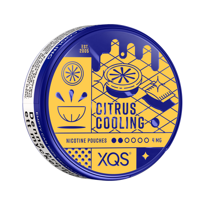 XQS Citrus Cooling 4mg, envase, vista lateral derecha