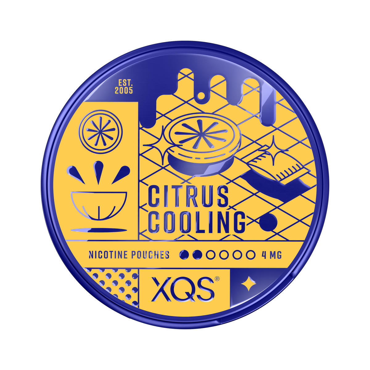 XQS Citrus Cooling 4mg, Dose, Vorderansicht